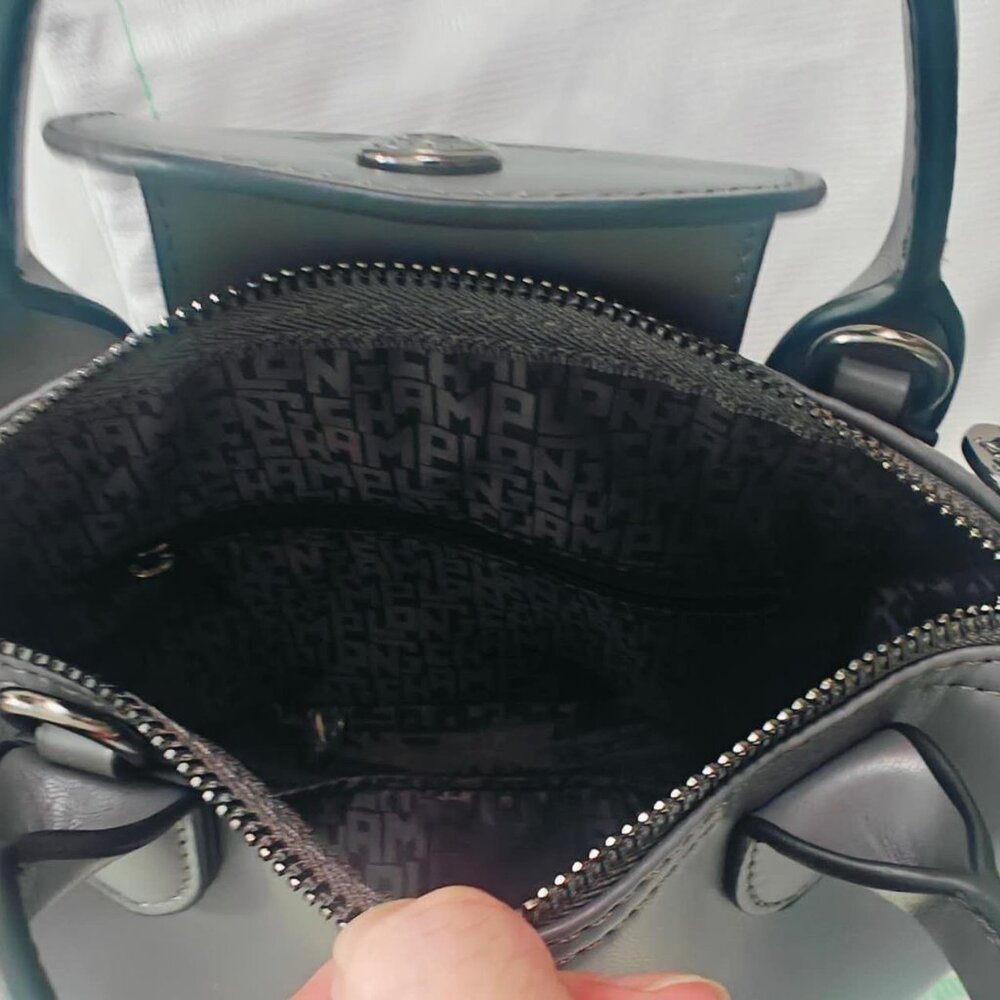 NEW Longchamp Le Pliage Xtra XS Handbag Leather in Turtledove - Picture 12 of 12